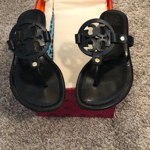 Tory Burch Miller Black Sandals Size 7